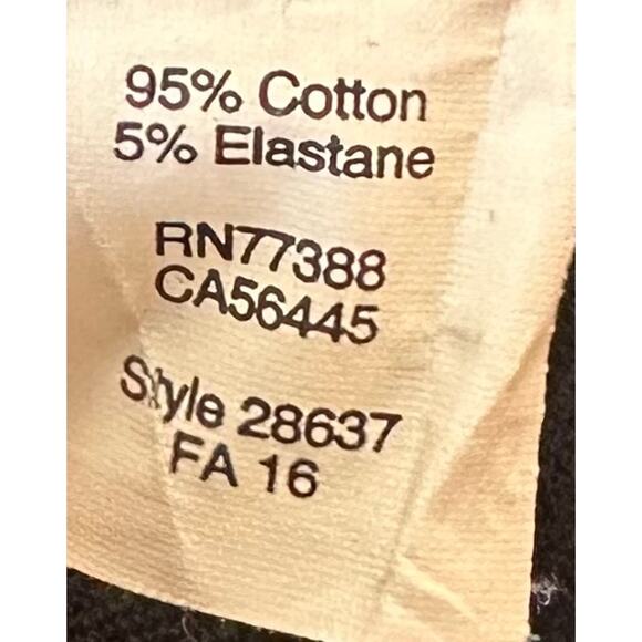 J. Crew Winnie Pant in Black Stretch Twill Cotton Low-Rise Ankle Size 0 - Picture 11 of 11